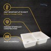 RecPro RV 27" X 16" Double Basin Undermount Kitchen Sink