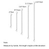 5Pcs Silver Stainless Steel Necklace Extender Chain Links Silver Lobster