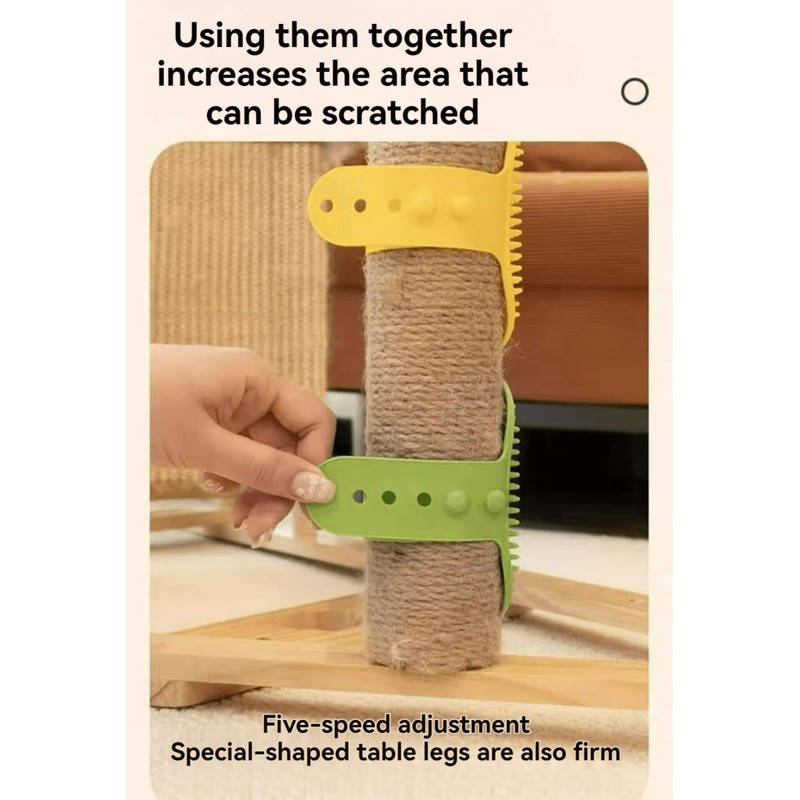 Cat Scratching Interactive Leg Wrap Grooming Tool for Kitty Massage