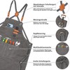 KOOOGEAR Multifunctional Canvas Apron, Work Apron, Welding Apron, Grill Cooking
