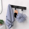 WUIVIUT Heavy Duty Black Metal Hooks 29.5 CM Modern 3