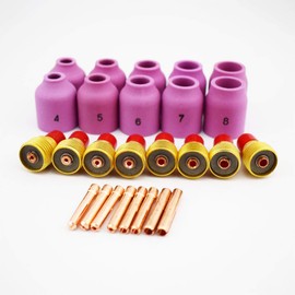 B.W.P 55PCS Consumables Kit For WP-9 WP-20 WP-25 Series TIG Welding Torch 13N 53N Nozzles