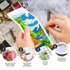 INFUNLY 6pcs Camping Theme DIY Cross Stitch Bookmark Kits for