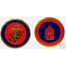 USMC MARINE CORPS  MASTER   SERGEANT  CHALLENGE COIN