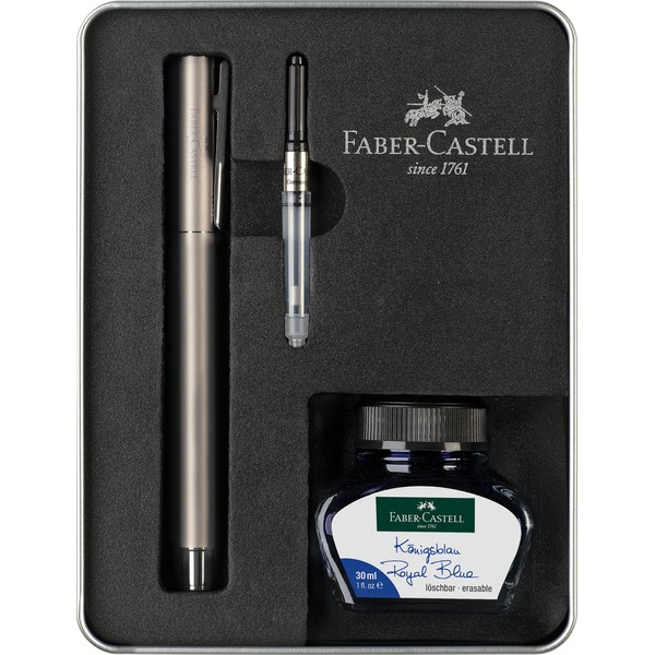 Faber-Castell Neo Slim 149627 Writing Set Matte Stainless Steel with