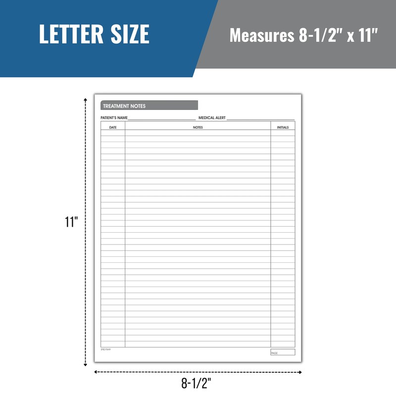 Doctor Stuff Medical & Dental Patient Progress Notes - Double-Sided,