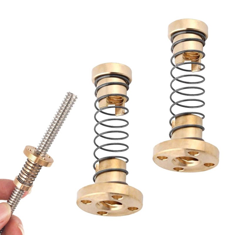 SeonFook 3pcs T8 Anti Backlash Spring Loaded Nuts Load Nuts