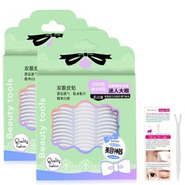 Tik Tok 2Bags/656Pcs Natural Invisible Double Eyelid Lift Strips, One Side Eyelid Tape Stickers, Instant Eye Lift Without Surgery, Perfect for Hooded, Droopy, Uneven, or Mono-eyelids