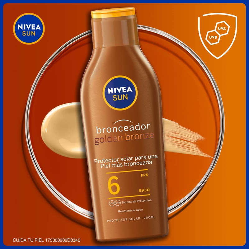 NIVEA SUN Aceite Bronceador Corporal (200 ml), Bronceador en Loción