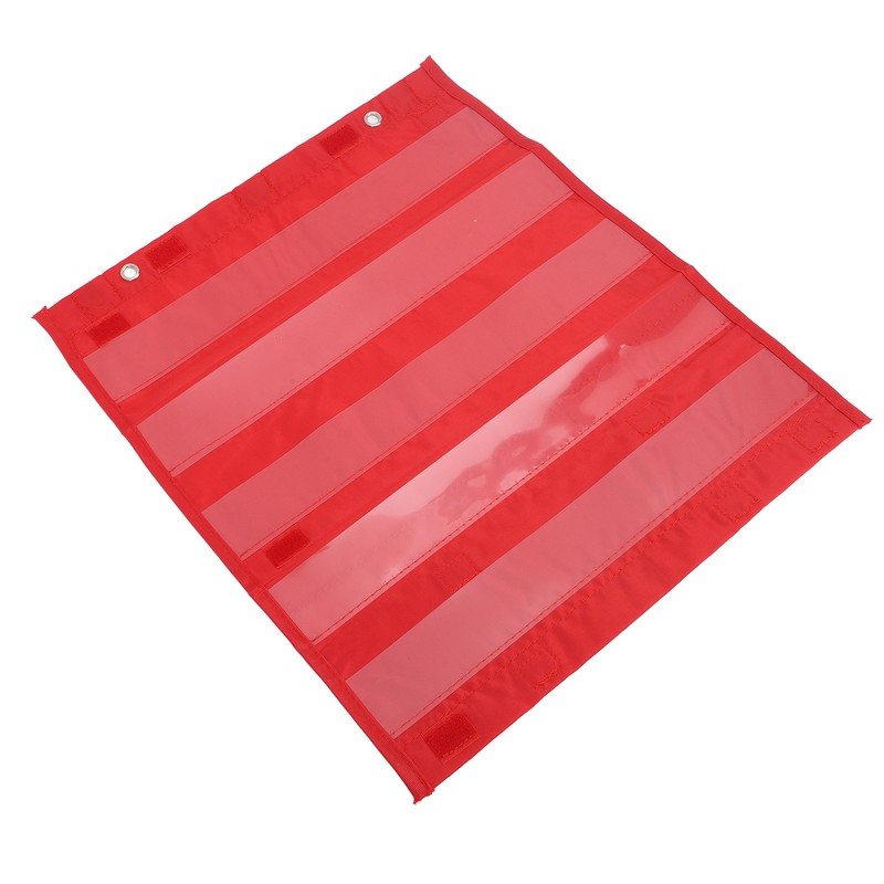 Magnetic Pocket Chart 5 Rows Transparent Schedule Pocket Chart for