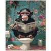 Qiukoo Paint by Numbers Adults - Funny Monkey Motif on