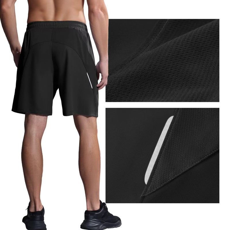 HMIYA Pantaloncini Running Uomo Leggero Sportivi Shorts Asciugatura Veloce Palestra