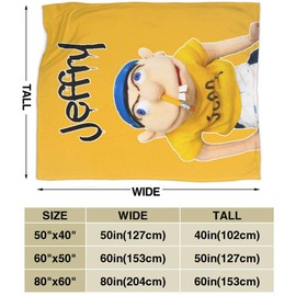 Peyolad Ultra-Soft Micro Fleece Blanket, SML-Jeffy Blanket for Adults Children 50"x40"