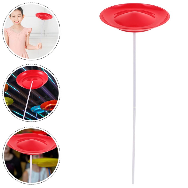 BESTonZON Piatto da giocoliere con asta, per principianti e adulti,