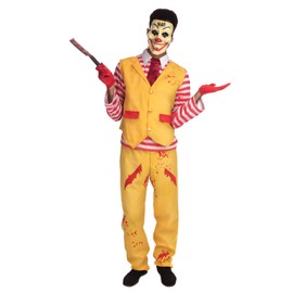 Bristol Novelty AF181XL Dapper Clown Male Extra Large Costume, Adult, Yellow, White, Red, XL
