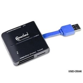 Syba USB 3.0 Mini All-in-One 6-Slot Multi Memory Card Reader, CF,SD,MS (CL-CRD20128)