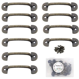 sempiterno 10 Pcs Mini Pull Mini Handle Pull Handle Very Small Zinc Alloy Handle Antique Retro Handle Jewelry Box Handle Gift Box Package Box Accessories Screw Furniture Furniture Key Transparent