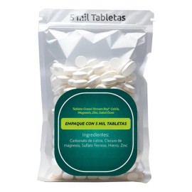 Tableta Granel Xtream Ray® Calcio Magnesio Zinc Salud Ósea