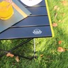 EHHLY Portable Folding Camping Table, Small Compact Aluminum Beach Picnic