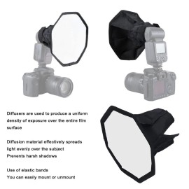 Universal New 20cm Foldable Soft Flash Light Diffuser Softbox Cover Photography Flash Part