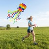 2 Pcs Kites for Adults, Giant Rainbow Soft Octopus Kites