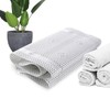 Premium White PVC Bath Pillow Mat with 30 Suction Cups,