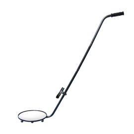 Under Vehicle Inspection Mirror, 12 inch Inspection Mirror with Wheels and LED Light,Handheld Inspection Mirror for Entry Security, Parking lot Security, auto Maintenance