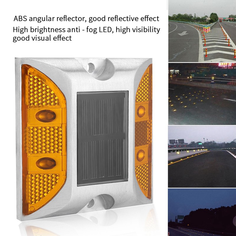 Casting Aluminum Road Stud Light Outdoor Solar Powered Lamp for