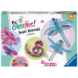 Ravensburger 18247 BeCreative Pearl Animals Threading, DIY for Children from 6 Years