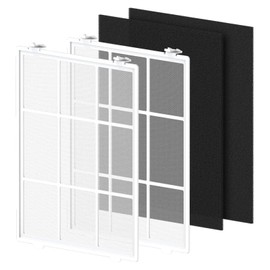 SAKEGDY C545 Washable Fine Mesh Pre-Filter and Activated Carbon Filter Replacement Compatible with Winix C545, Package Contain 2 Washable Fine Mesh Pre-Filter and 2 Activated Carbon