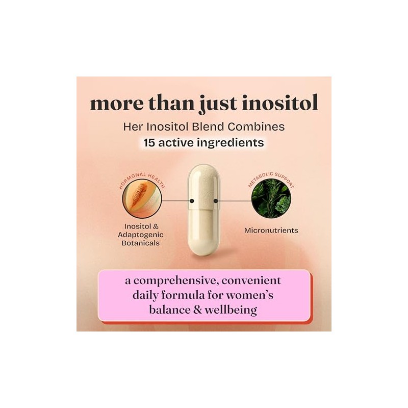Her Inositol Blend | Myo-Inositol PCOS Supplement | 120 Vegan