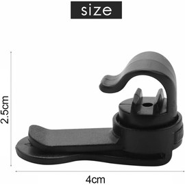 Mikiuly Magnetic Tube Clip, Drinking Tube Clips, Removable Drinking Clamp, Magnetic Hose Holder, for Camping, Hiking, Outdoor, Water Bubble Hose Clip, Magnetic Clip, Magnetic Clip Accessories, Black
