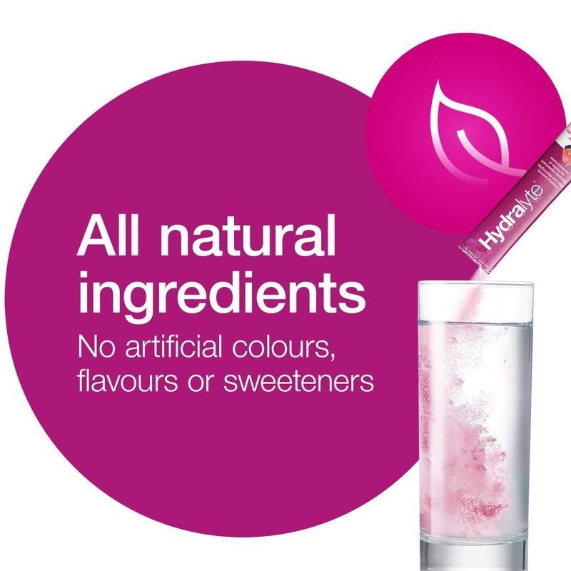 Hydralyte All Natural Electrolyte Powder (Berry, 12)…