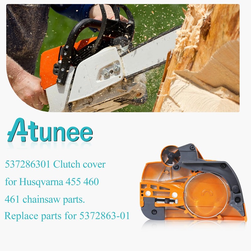 Atunee 455 Clutch Drum Sprocket & Brake Clutch Cover for