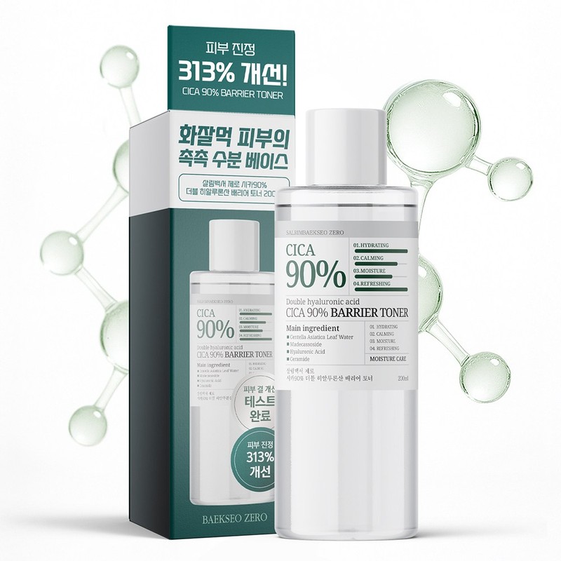 [피부 진정 313% 개선] 살림백서 제로 시카 90% 토너 200ml