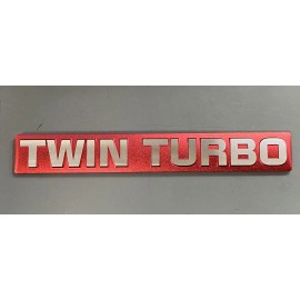 Nissan JDM Nissan Skyline R32 R33 R34 GTR Red Twin Turbo Emblem  New OEM P#13291-05U10