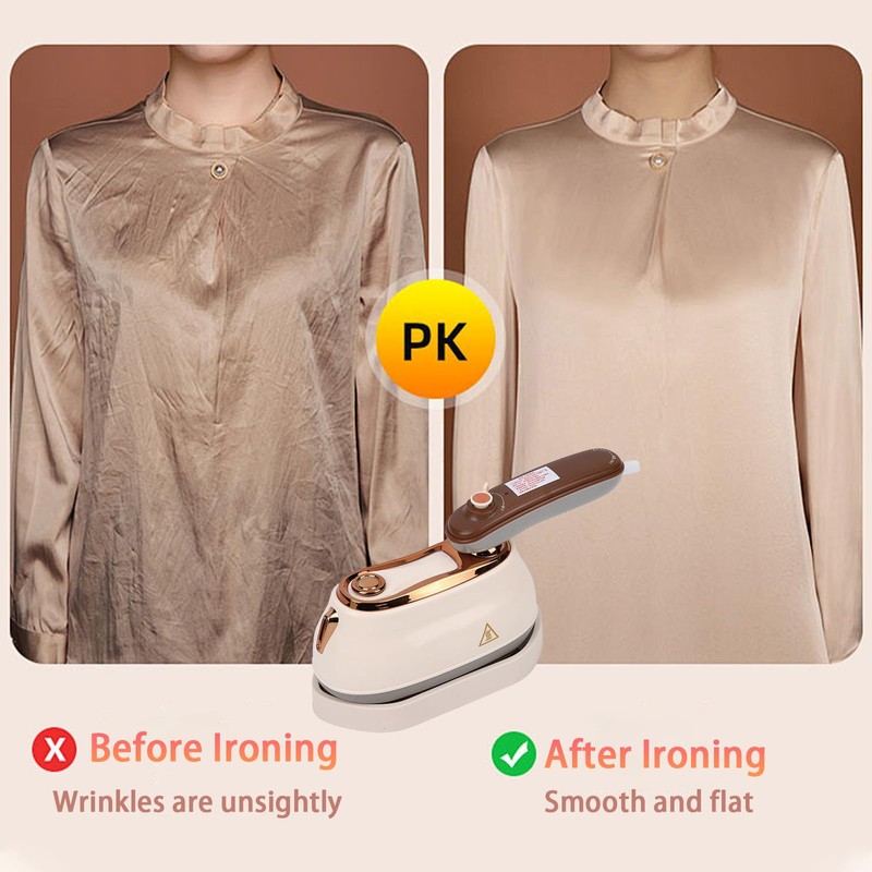 Travel Clothes Steamer, 1200W High-Power Handheld Steam Iron, 2-In-1 Steamer&Iron,