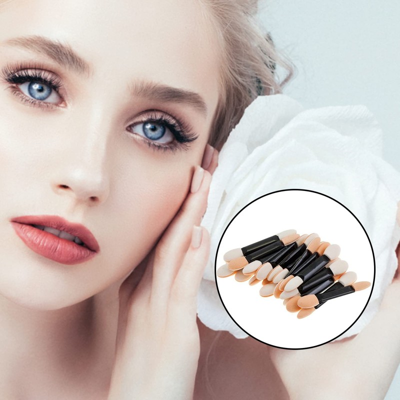 30pcs Eyeshadow Applicator,Eyeshadow Brush Sponge Applicator,Dual Sided Oval Sponge Eyeshadow