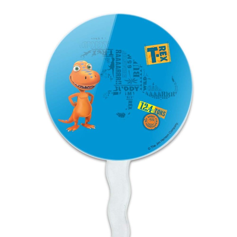 Dinosaur Train T-Rex Buddy Blue Cupcake Picks Toppers Decoration Set