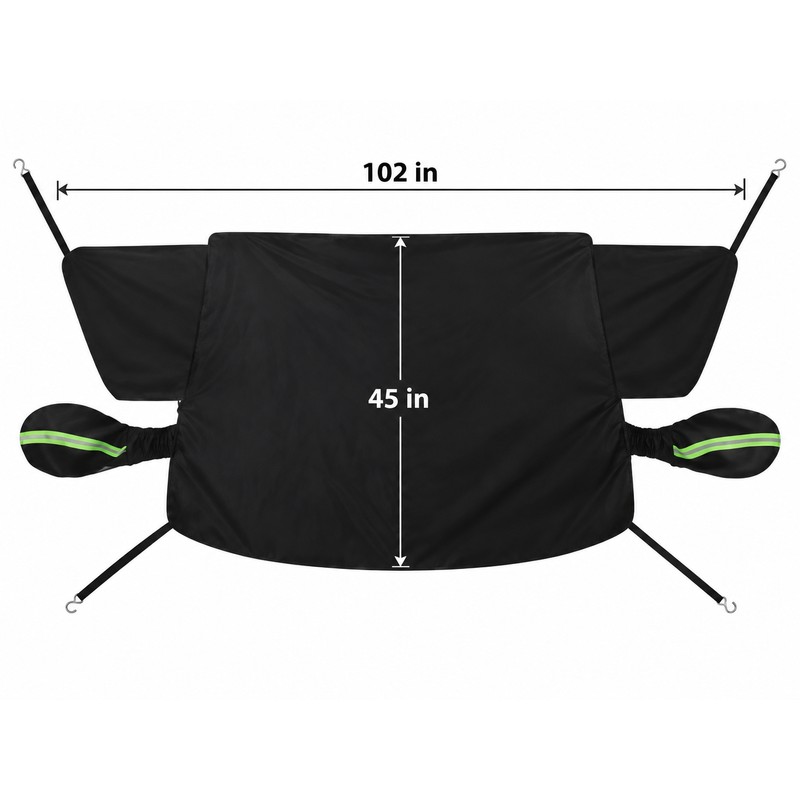 Car Windshield Snow Cover with Side Mirror Covers & Elastic