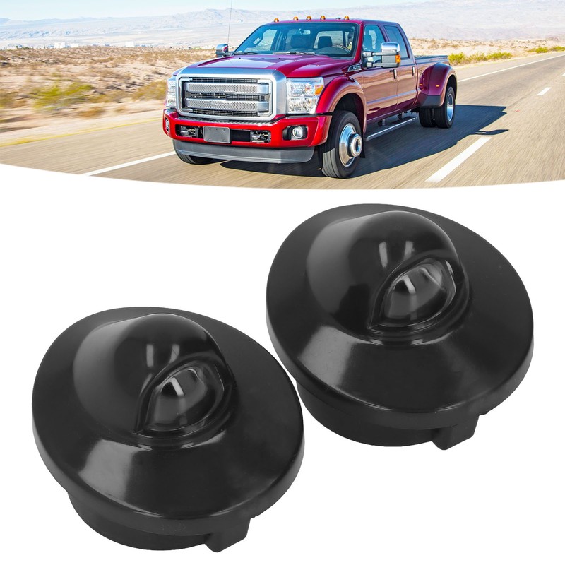 2PCS License Plate Light Lenses Plastic Cover F37Z 13550 AA
