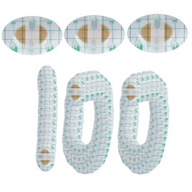 Pack of 100 Ultra Thin Transparent Ear Covers for Showering Waterproof Ear Covers Ear Protection Waterproof Transparent Disposable Ear Stickers Hearing Protection (Transparent, Use for Children)
