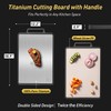 Titanium Cutting Boards for Kitchen Chopping Board with Handle Large