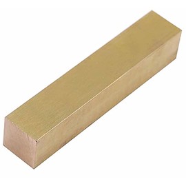 1" x 1" C360 Brass Square BAR 5" Long Solid 1.00" Flat Mill Stock