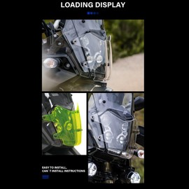 Motorcycle Headlight Protector Guard Impact ResistantSurface for Tenere 700 2019‑2022 (Transparent),other