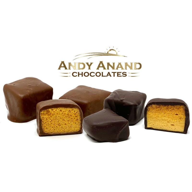 Andy Anand Belgian Milk & Dark Chocolate Honeycomb Sponge 1