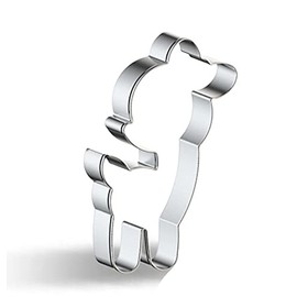 WJSYSHOP Cartoon Sika Deer Spotted Deer Shape Cookie Cutter