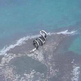 Yheakne Snake Cartilage Wrap Earrings Silver Snakeskin Ear Cuff Earrings Snake Clip on Cartilage Earring Punk Non Pierced Earrings Jewellery for Women and Girls, Alloy Steel Silver