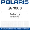 Polaris Ranger Reflector, Red, Genuine OEM Part 2670070, Qty 1