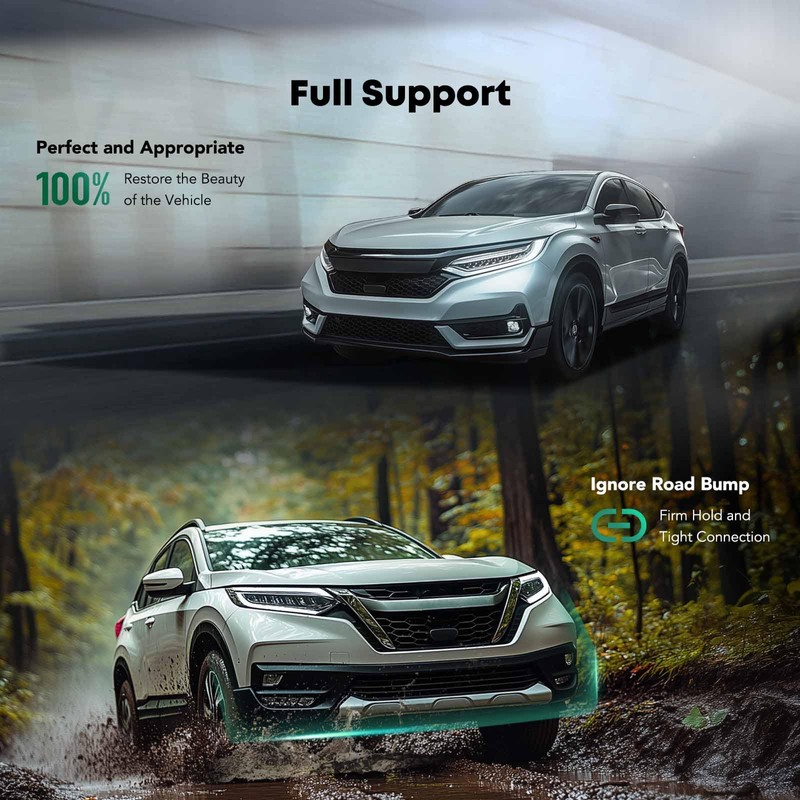 YHTAUTO Rear Left Driver Upper Side Bumper Cover Support Compatible